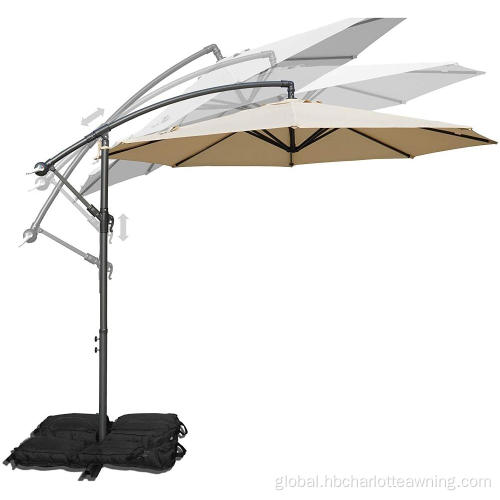 Market Umbrella with Base for Garden Patio Cantilever Offset Hanging Umbrella Factory